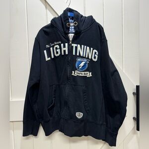Men’s Large Tampa Bay Lightning Zip-up Hoodie